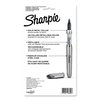 Sharpie Fine Tip Permanent Marker, Stainless Steel Single Marker Case, Fine Bullet Tip, Black, 6PK 2135418